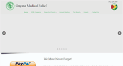 Desktop Screenshot of guyanamedicalrelief.com